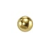 Bola de piercings 1.6mm Acero quirrgico Revestido de oro
