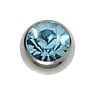 1.6mm Piercing ball Surgical Steel 316L Crystal