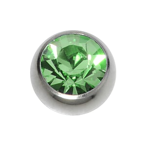 Boule de piercing 1.6mm Acier chirurgical 316L Cristal