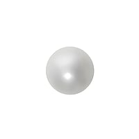 Boule de piercing 1.6mm en Acier chirurgical 316L avec Perle synthtique. Pas-de-vis:1,6mm. Diamtre:4mm.