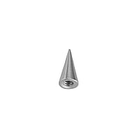 1.6mm Piercing attachment out of Surgical Steel 316L. Thread:1,6mm. Diameter:3mm. Shiny.