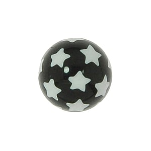 Bola de piercings 1.6mm Cristal acrlico  Estrella