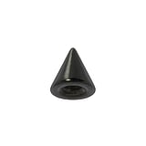 1.6mm Piercing attachment Surgical Steel 316L Black PVD-coating