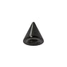 1.6mm Chiusura piercing Metallo chirurgico 316L Rivestimento PVD (nero)