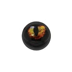 1.6mm Doordringende bal uit Acryl met Epoxihars. Schroefdraad:1,6mm.  Oog Iris Pupil