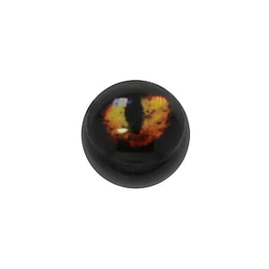 1.6mm Piercing ball Acrylic glass Epoxy Eye Iris Pupil
