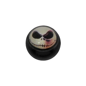 1.6mm Piercing ball Acrylic glass Epoxy Skull Skeleton