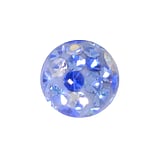 Bola de piercings 1.6mm Acero quirrgico Cristal epoxy