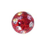 1.6mm Piercing ball Surgical Steel 316L Crystal Epoxy