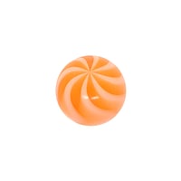 1.6mm Doordringende bal uit Acryl. Schroefdraad:1,6mm. Diameter:5mm.  golf streep lijn ribbels