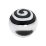 1.6mm Piercing ball Acrylic glass Spiral