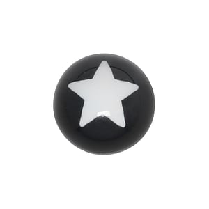 1.6mm Piercing ball Acrylic glass Star