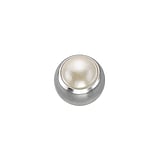 1.6mm Piercing ball Synthetic Pearls Surgical Steel 316L