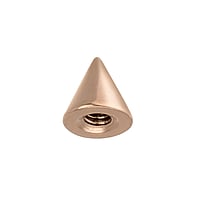 1.6mm Piercing attachment out of Surgical Steel 316L with PVD-coating (gold color). Thread:1,6mm.