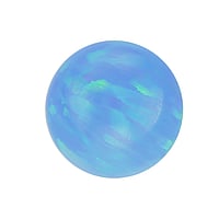Piercingverschluss mit Synthetischer Opal. Gewinde:1,6mm. Durchmesser:8mm. Gewicht:0,47g.