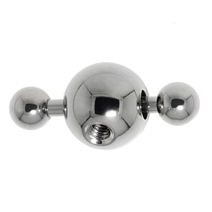 1.6mm Chiusura piercing Metallo chirurgico 316L