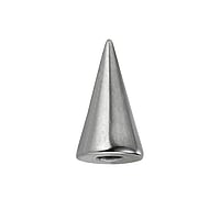 1.6mm Piercingverschluss aus Chirurgenstahl 316L. Gewinde:1,6mm. Durchmesser:4mm. Glnzend.