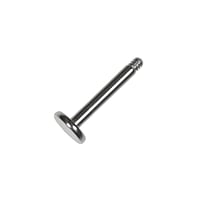 1.6mm Tige de piercing en Acier chirurgical 316L. Pas-de-vis:1,6mm.