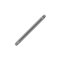 1.6mm Tige de piercing en Acier chirurgical 316L. Pas-de-vis:1,6mm.