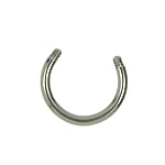 1.6mm Piercing Bar out of Surgical Steel 316L. Thread:1,6mm. Shiny.