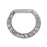 Piercing septum Acier chirurgical 316L Zircon