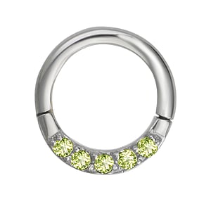 Piercing septum Acier chirurgical 316L Zircon