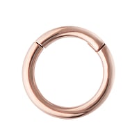 Septum piercing out of Surgical Steel 316L with PVD-coating (gold color). Cross-section:1,6mm.