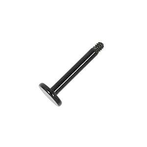1.6mm Barra de piercing Acero quirrgico Revestimiento PVD (negro)
