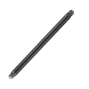 1.6mm Piercing Bar Surgical Steel 316L Black PVD-coating