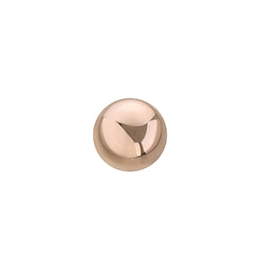 1.2mm Balle de piercing Revtement PVD (couleur or)
