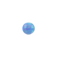1.2mm Balle de piercing avec Opale synthétique. Pas-de-vis:1,2mm. Diamètre:3mm. Poids:0,03g.