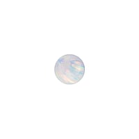1.2mm Balle de piercing avec Opale synthétique. Pas-de-vis:1,2mm. Diamètre:3mm.