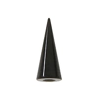 1.2mm Piercingverschluss aus Chirurgenstahl 316L mit PVD Beschichtung (schwarz). Gewinde:1,2mm. Durchmesser:3mm.