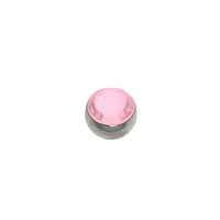 1.2mm Balle de piercing en Acier chirurgical 316L avec Cristal premium. Pas-de-vis:1,2mm. Diamtre:3mm.