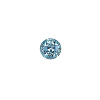 1.2mm bola perforacin de Acero quirrgico con Cristal y epoxy. Rosca:1,2mm. Dimetro:3mm.