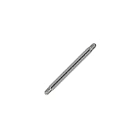 1.2mm Tige piercing en Acier chirurgical 316L. Pas-de-vis:1,2mm. brillant.