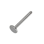 1.2mm Tige piercing en Acier chirurgical 316L. Pas-de-vis:1,2mm.