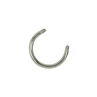 1.2mm Piercing bar out of Surgical Steel 316L. Thread:1,2mm.