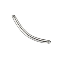 1.2mm Piercing bar out of Surgical Steel 316L. Thread:1,2mm. Shiny.