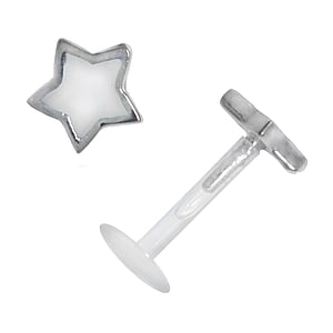 Lvre&Tragus Piercing Bioplast Argent 925 mail toile