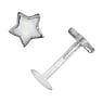 Lip&Tragus Piercing Bioplast Silver 925 Enamel Star