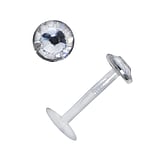 Labio&Tragus Piercing Bioplast Plata 925 Cristal premium