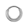 Septum piercing Surgical Steel 316L Stripes Grooves Rills