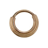 Septumpiercing Chirurgenstahl 316L PVD Beschichtung (goldfarbig) Streifen Rillen Linien