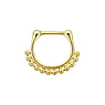 Piercing septum Acero quirrgico Revestimiento PVD (color oro)