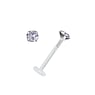 Labio&Tragus Piercing Bioplast Plata 925 Cristal premium