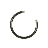 1.2mm Barra de Piercing Acero quirrgico Revestimiento PVD (negro)