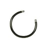 1.2mm Tige piercing Acier chirurgical 316L Revtement PVD noir