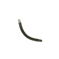 1.2mm piercingstaafje uit Chirurgisch staal 316L met PVD laag (zwart). Schroefdraad:1,2mm. Glanzend.