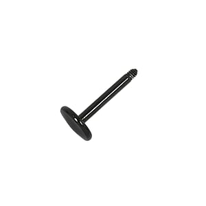 1.2mm piercingstaafje Chirurgisch staal 316L PVD laag (zwart)